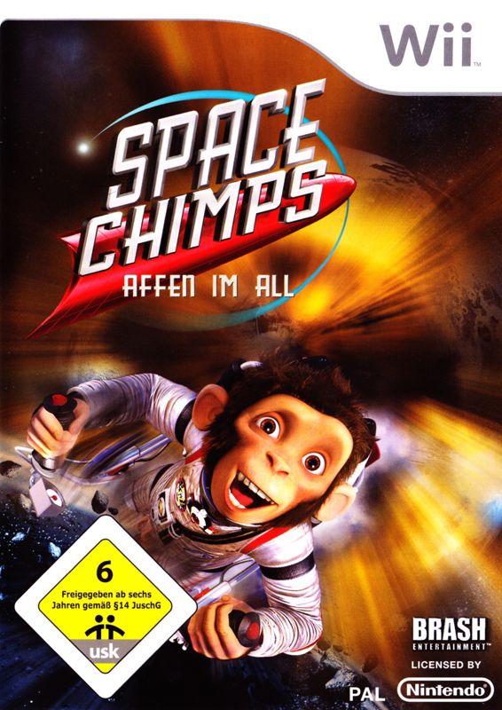 Space Chimps box art for Wii